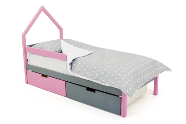 Детская кровать-домик мини Svogen цвет лаванда-графит (Бельмарко)